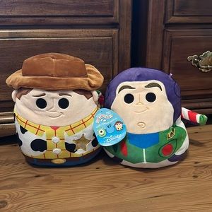 Woody and Buzz Disney Squishmallows Toy Story